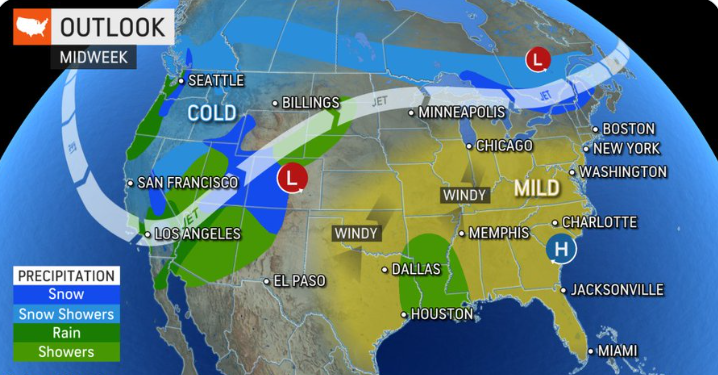 A noticeable warming trend begins