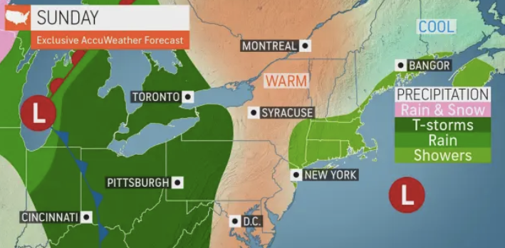 An unseasonably warm Sunday