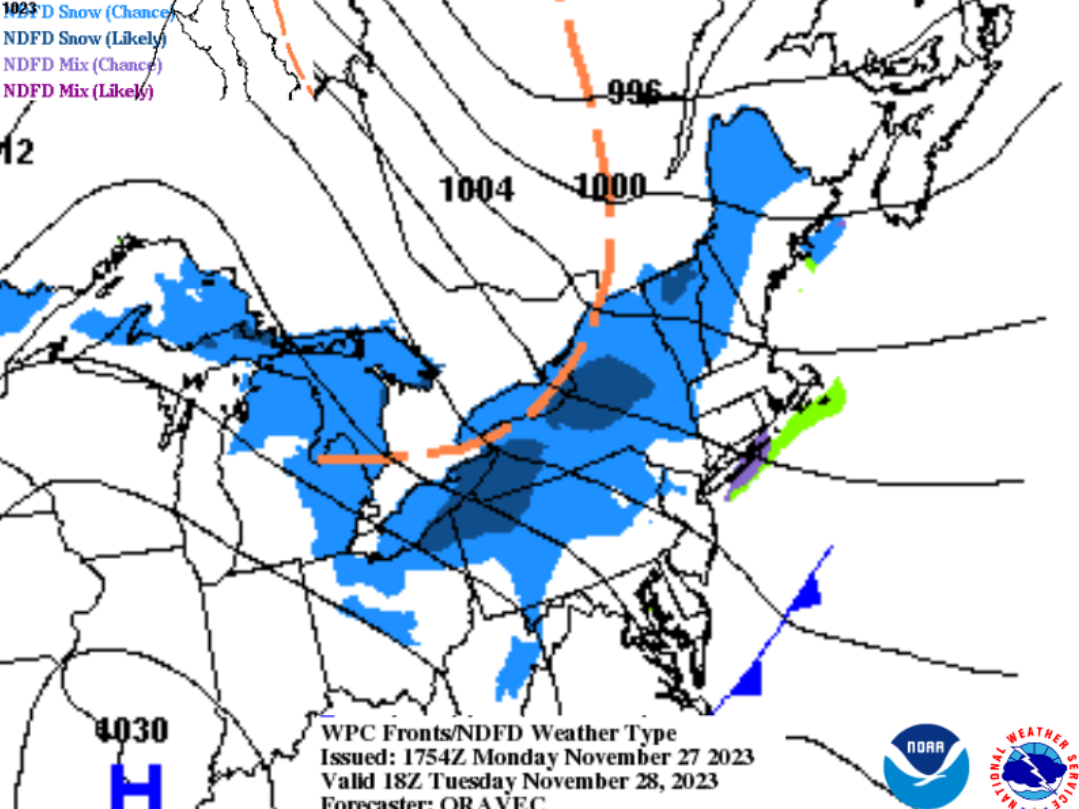 A blustery cold blast