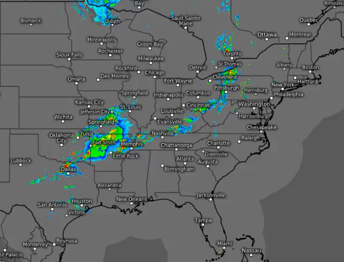 Late storms are possible