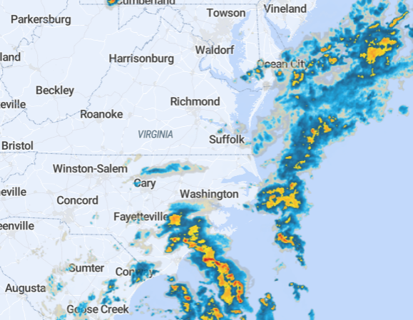 Rain developing, becoming steady overnight