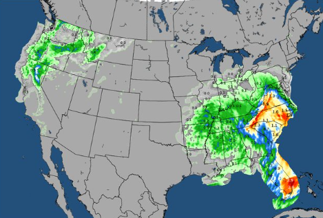 Rain a near certainty