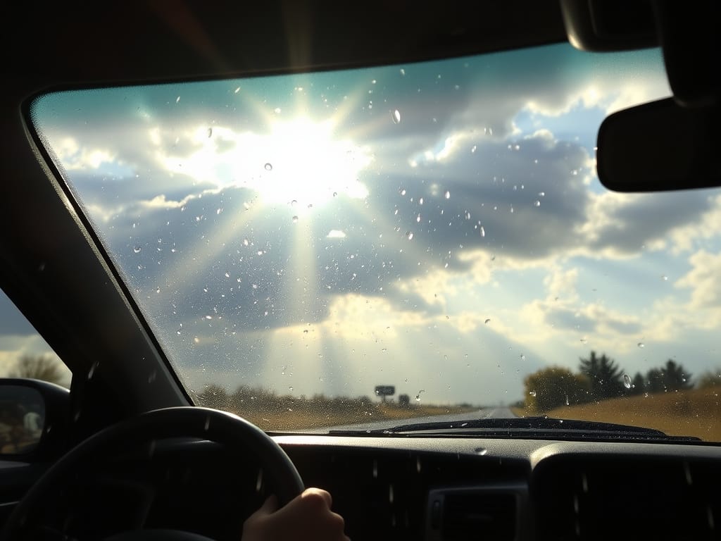 Morning rain and mild with late clearing