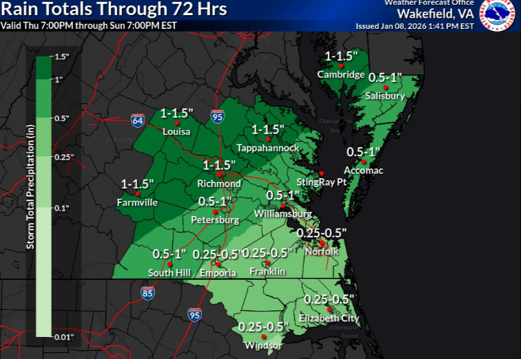 Mild Friday leads to a rainy Saturday