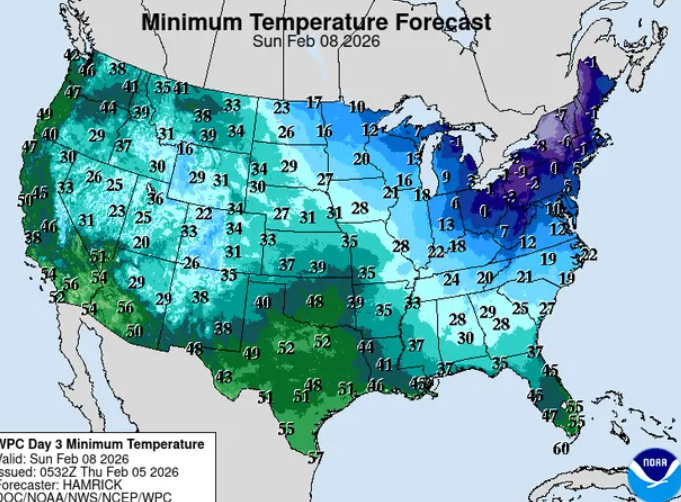 Cold Friday leads to a bitterly cold Saturday