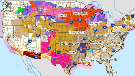 Leading up to an unsettled Monday
